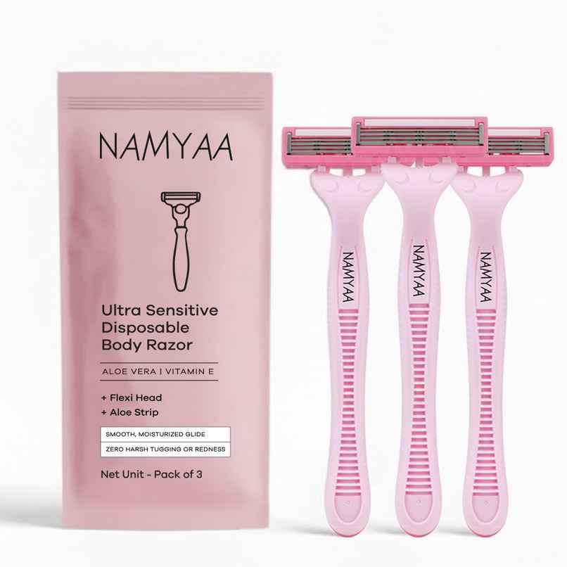 Namyaa Disposable Body Razor | Gentle Precision for Smooth, Flawless Facial Hair Removal