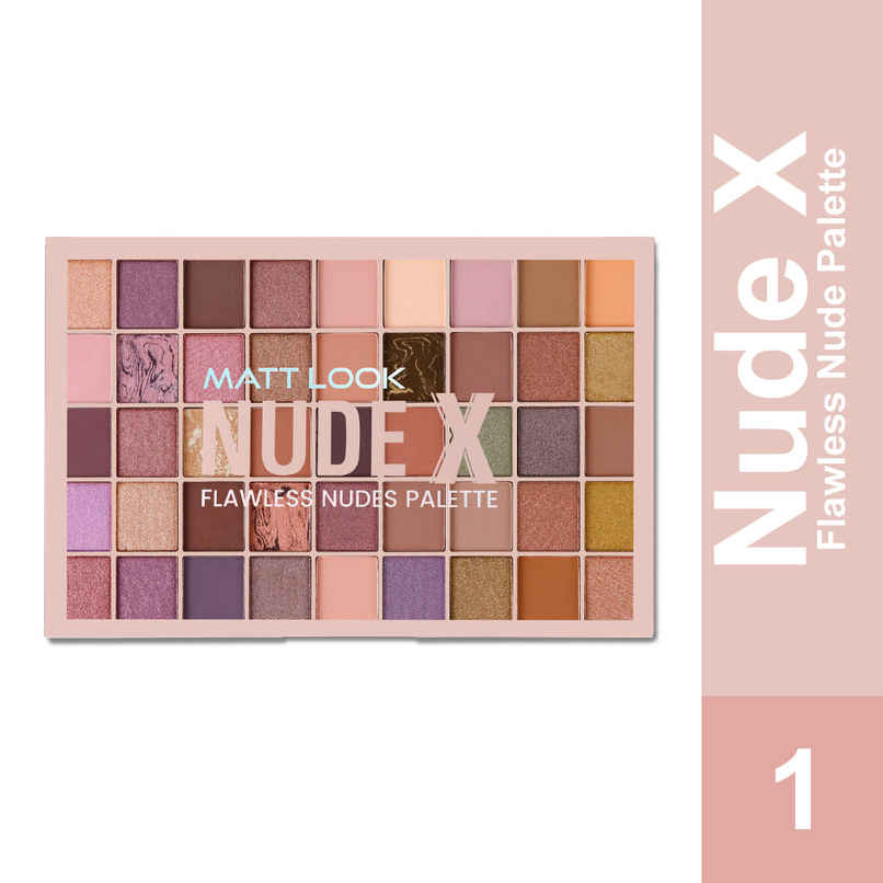 Mattlook Nude X Flawless Nude Eye Shadow Palette 45 Versatile Shades | Matte & Shimmer Finish Mattlook Nude X Flawless Nude Eye Shadow Palette 45 Versatile Shades | Matte & Shimmer Finish
