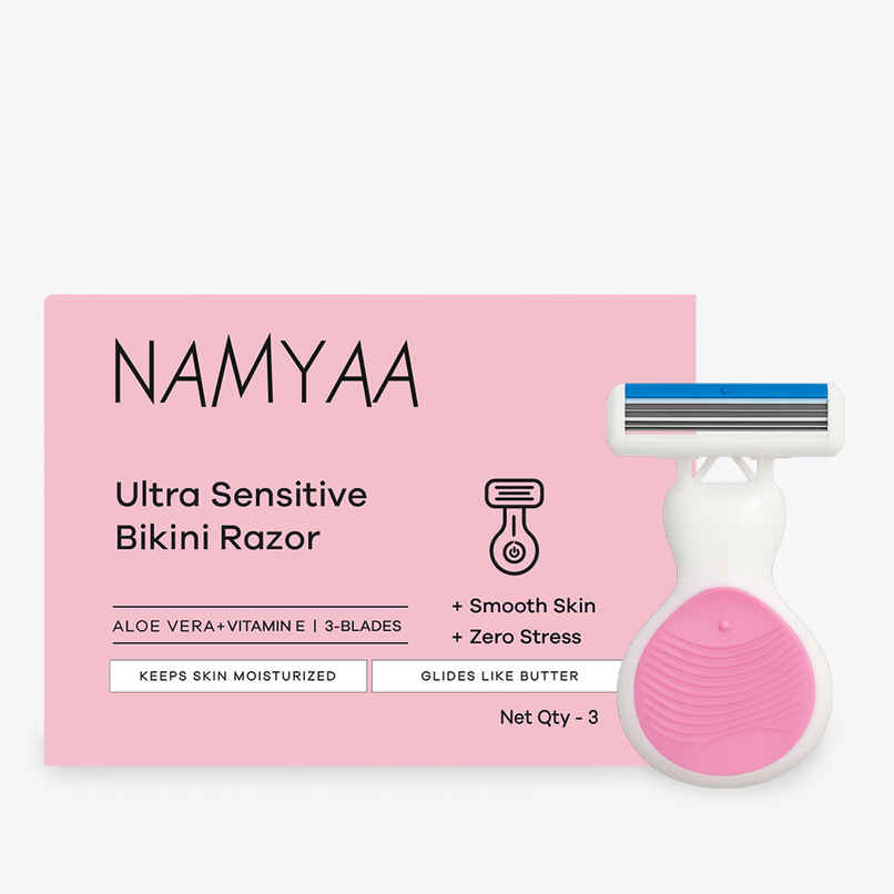 Namyaa Ultra Sensitive Bikini Razor For Women | 3 Blade Precision