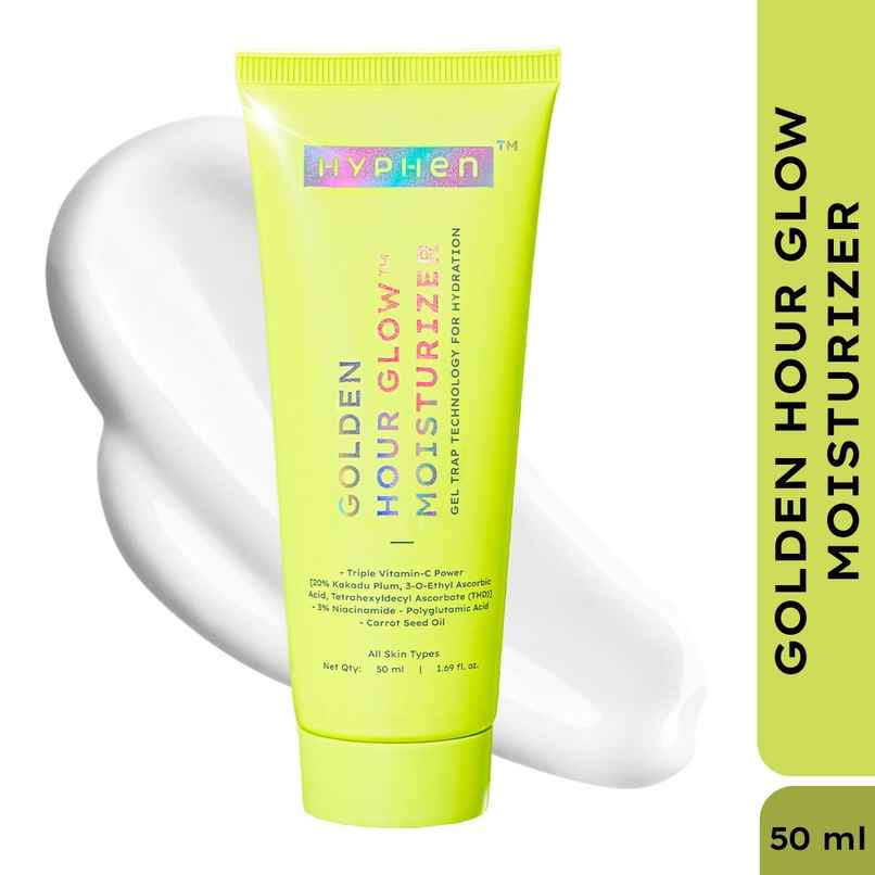 Hyphen Golden Hour Glow Face Moisturizer | Brighter Skin With Triple Vitamin C and 3% Niacinamide