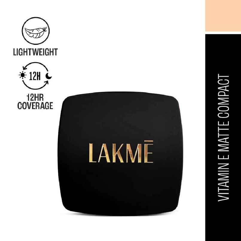 Lakme Forever Matte Compact | Smooth Finish | Lasts for 12 Hrs | Even Toned Look | Marble