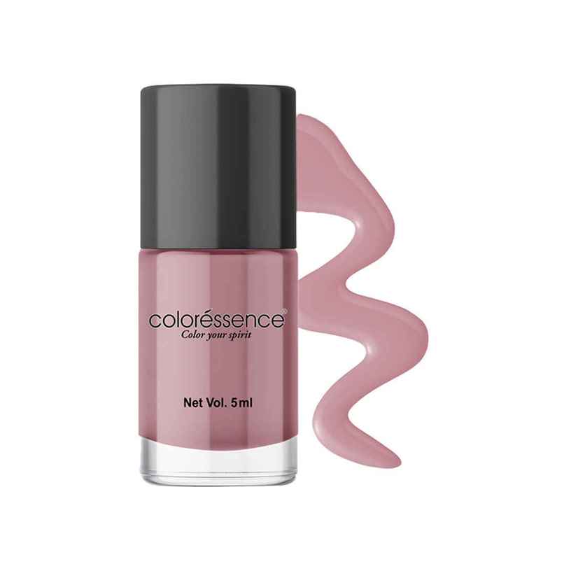Coloressence Cute Coats Long Lasting Nail Paint, Chip Resistant, Quick Dry, 1 Swipe  | Nude Lilac