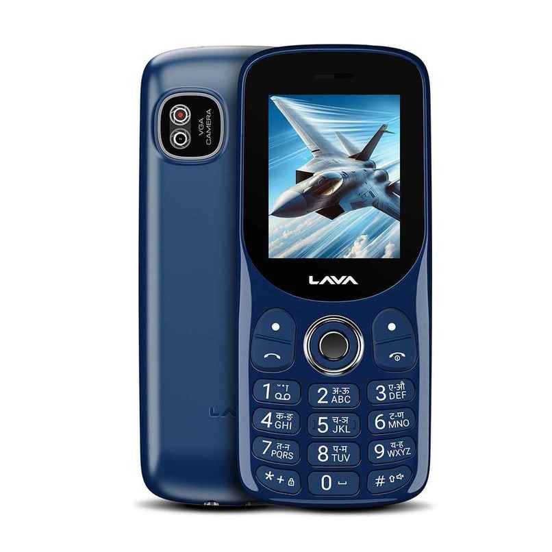 Lava A1 Tejas Dual SIM Keypad Phone | 2 Inch Display | AI Battery | FM Radio | MP3 Player | Blue