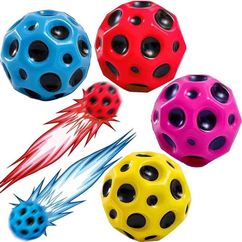 Toyshine Pack Of 12 High Jumping Moon Balls | For Kids and Adults Toyshine Pack Of 12 High Jumping Moon Balls | For Kids and Adults