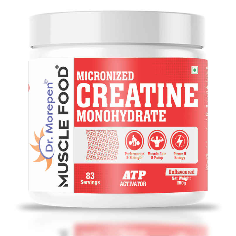 Dr. Morepen Micronised Creatine Monohydrate Pure Creatine | Unflavored Dr. Morepen Micronised Creatine Monohydrate Pure Creatine | Unflavored
