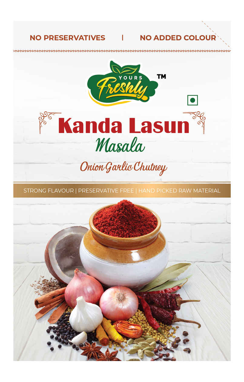 Yours Freshly Kanda Lasun Masala Yours Freshly Kanda Lasun Masala