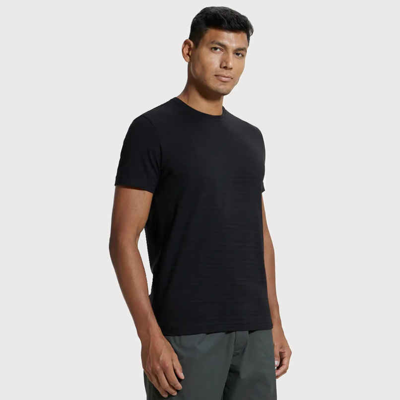 Jockey Men Cotton Rich Round Neck Half Sleeve T-shirt | Black - M Jockey Men Cotton Rich Round Neck Half Sleeve T-shirt | Black - M