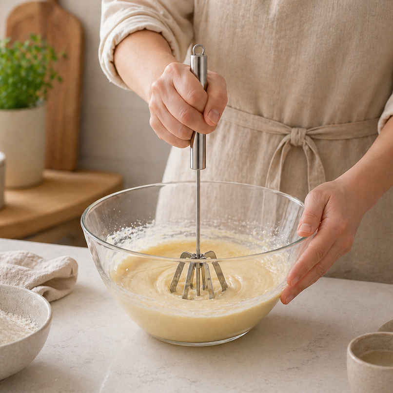 Petals Steel Manual Self Press Semi Auto Whisk-Rawai-Madhani-Hand Mixer-Blender Tool Petals Steel Manual Self Press Semi Auto Whisk-Rawai-Madhani-Hand Mixer-Blender Tool