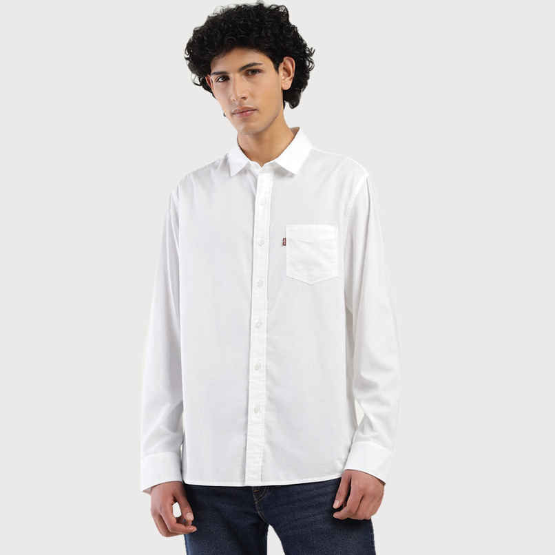 Levi's Men's 100% BCI Cotton Oxford Shirt White - M Levi's Men's 100% BCI Cotton Oxford Shirt White - M