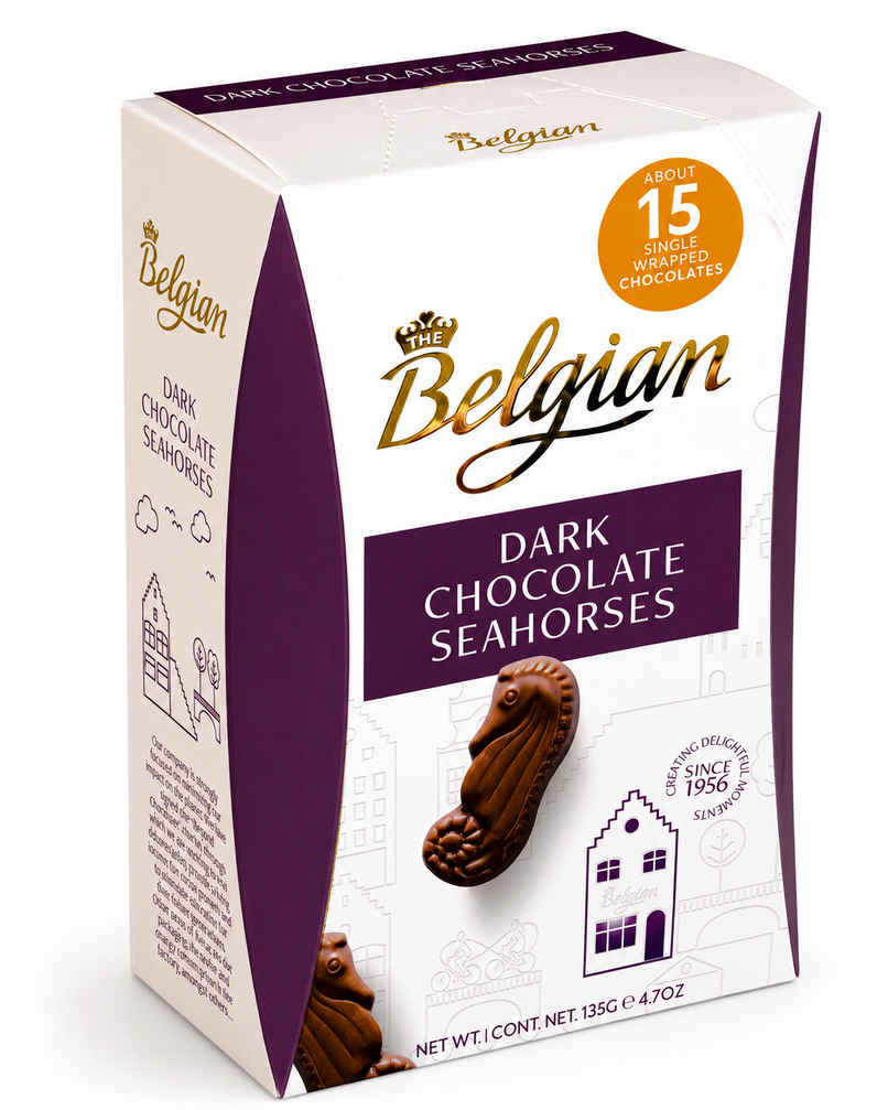The Belgium Bar Seahorse Dark Chocolate The Belgium Bar Seahorse Dark Chocolate