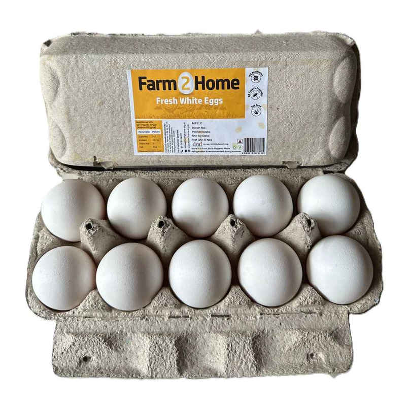 Farm2Home Fresh White Eggs Farm2Home Fresh White Eggs