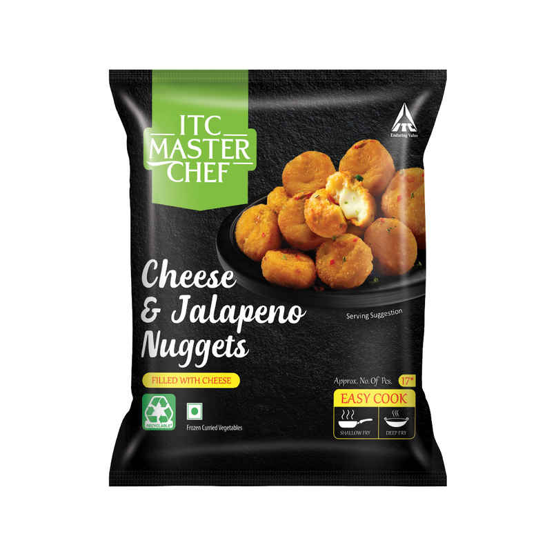 ITC Master Chef Cheese And Jalapeno Nuggets | Filled with Cheese