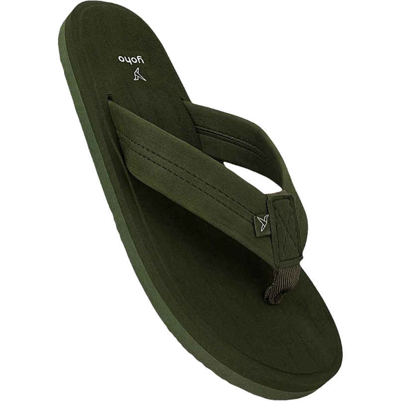 Yoho Men Slippers Bubbles | Olive Green | UK 8 Yoho Men Slippers Bubbles | Olive Green | UK 8