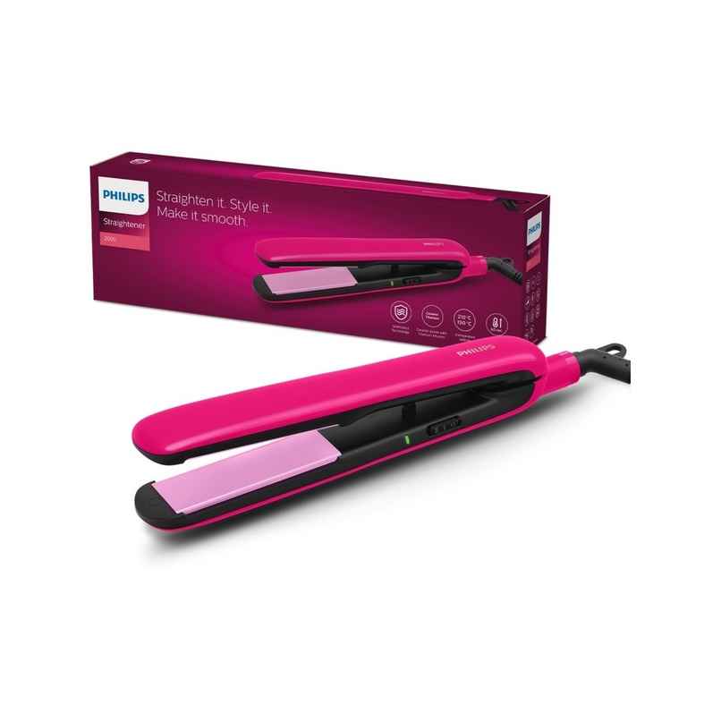 Philips India's No.1 Hair Styling Brand Hair Straightener | BHS332/00 | Pink