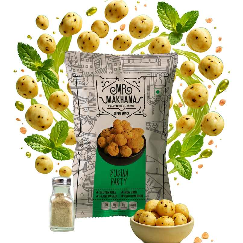 Mr Makhana Super Snack - Pudina Party Combo Mr Makhana Super Snack - Pudina Party Combo