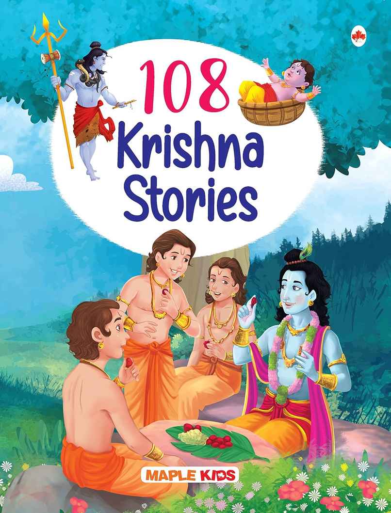 108 Krishna Stories for Children (Illustrated) - Story Book for Kids