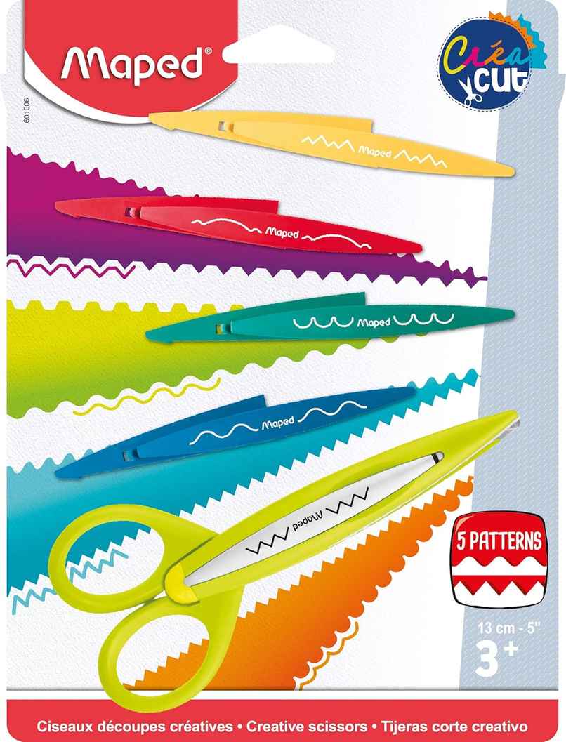 Maped Craft Scissor Creacut With 5 Patterns Blades
