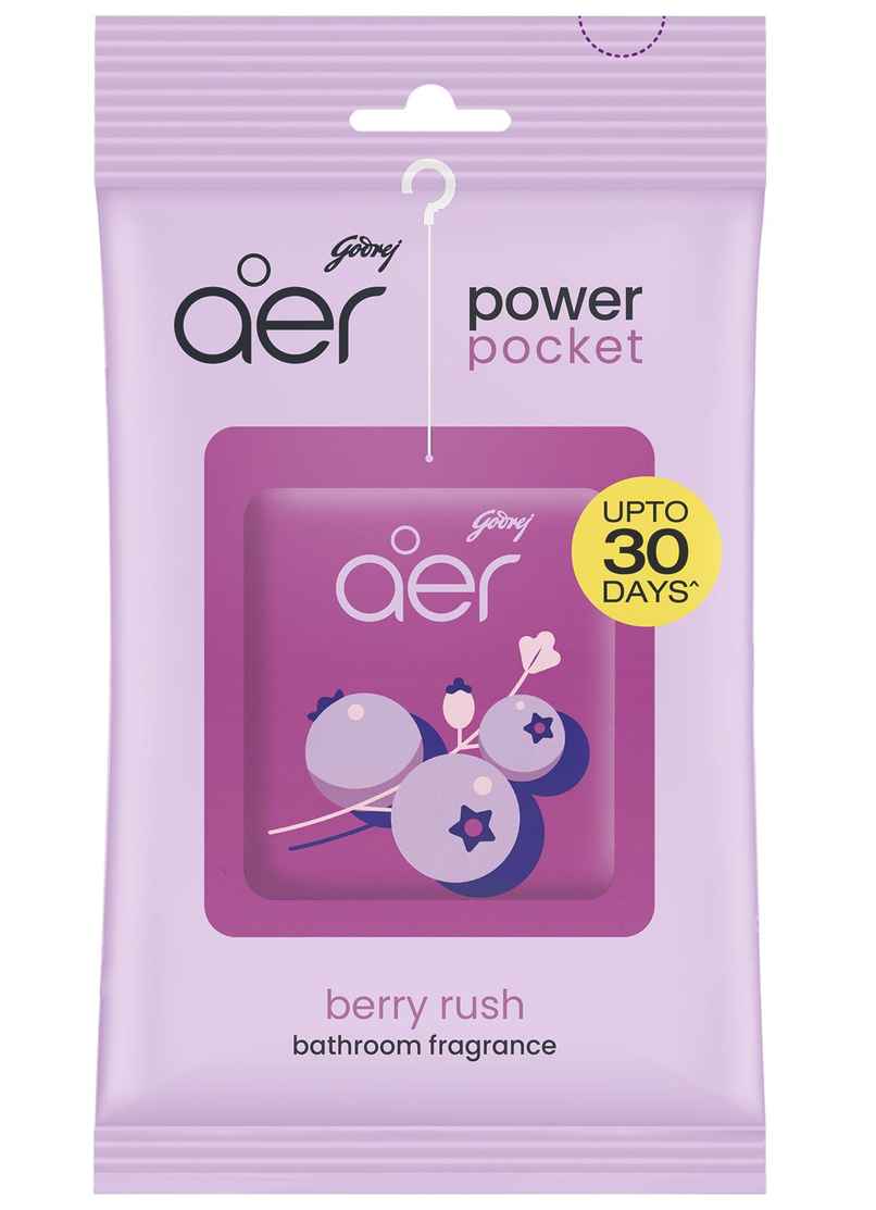 Godrej Aer Power Pocket Bathroom Freshener - Berry Rush