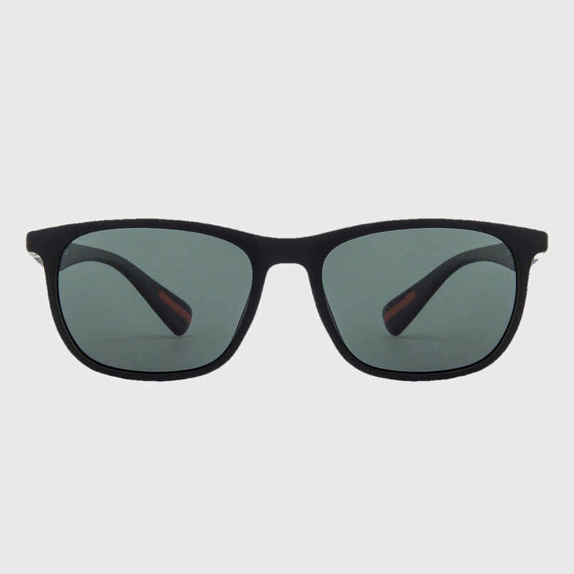 Vincent Chase By Lenskart Unisex Solid Plastic Wayfarer Sunglasses | Black - L