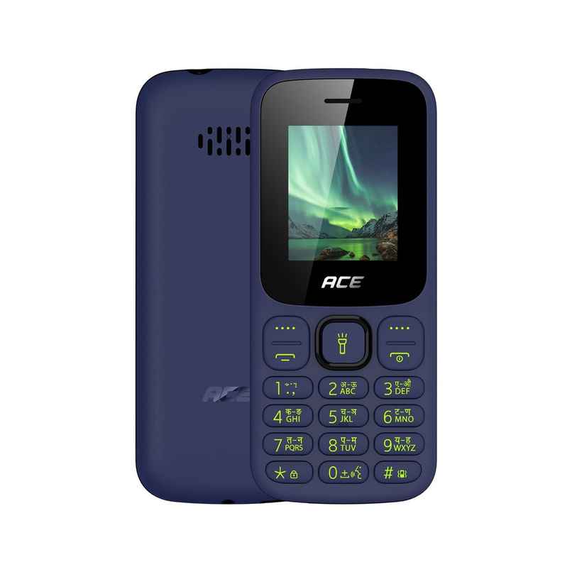 itel Ace 3 Shine Keypad Mobile | 1.8" Display | 1000 mAh Battery | Deep Blue