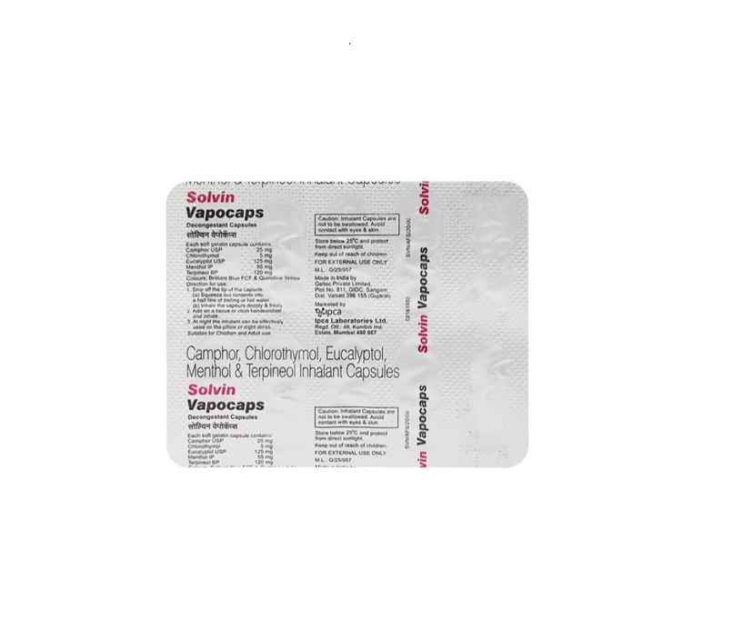Solvin Vapocaps Decongestant Capsule