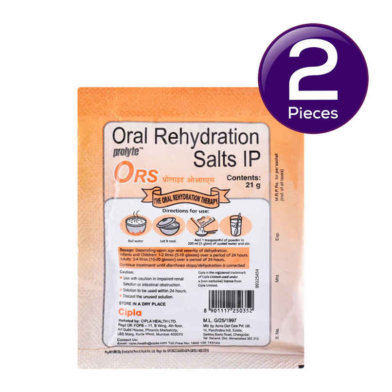 Cipla ORS Orange Powder 21 g Combo Cipla ORS Orange Powder 21 g Combo