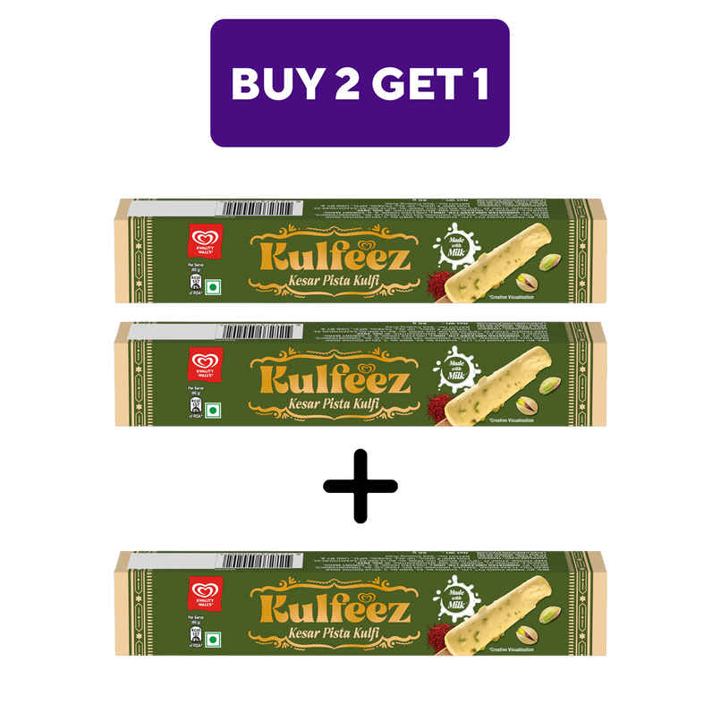 Kwality Walls Kesar Pista Kulfi Stick Combo