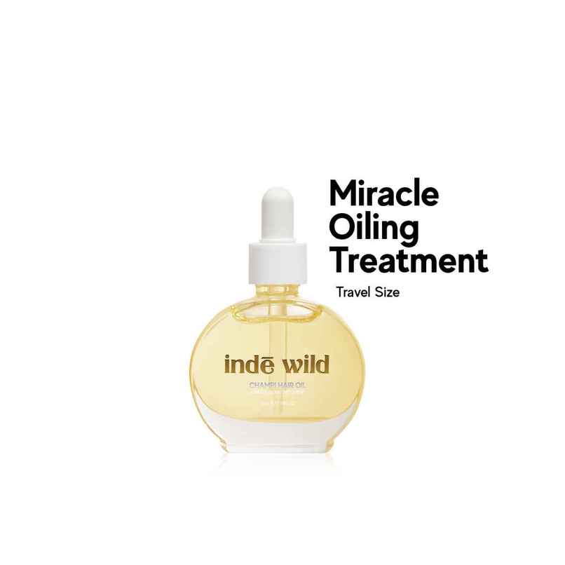 inde wild Champi Hair Oil With Bhringraj, Brahmi & Amla For Regrowth, Hairfall & Dandruff Control