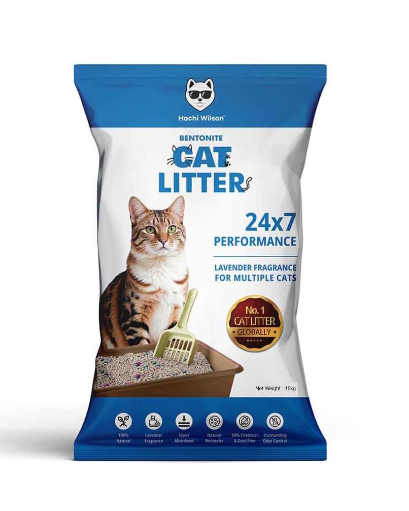 Hachi Wilson Premium Natural Bentonite Cat Litter | Lavender Hachi Wilson Premium Natural Bentonite Cat Litter | Lavender