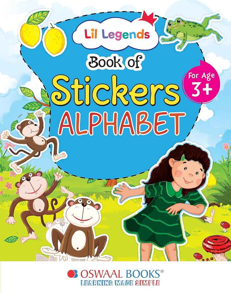 Oswaal Books Lil Legends Book Of Stickers For Kids | Age 3+ | To Learn About English Alphabet