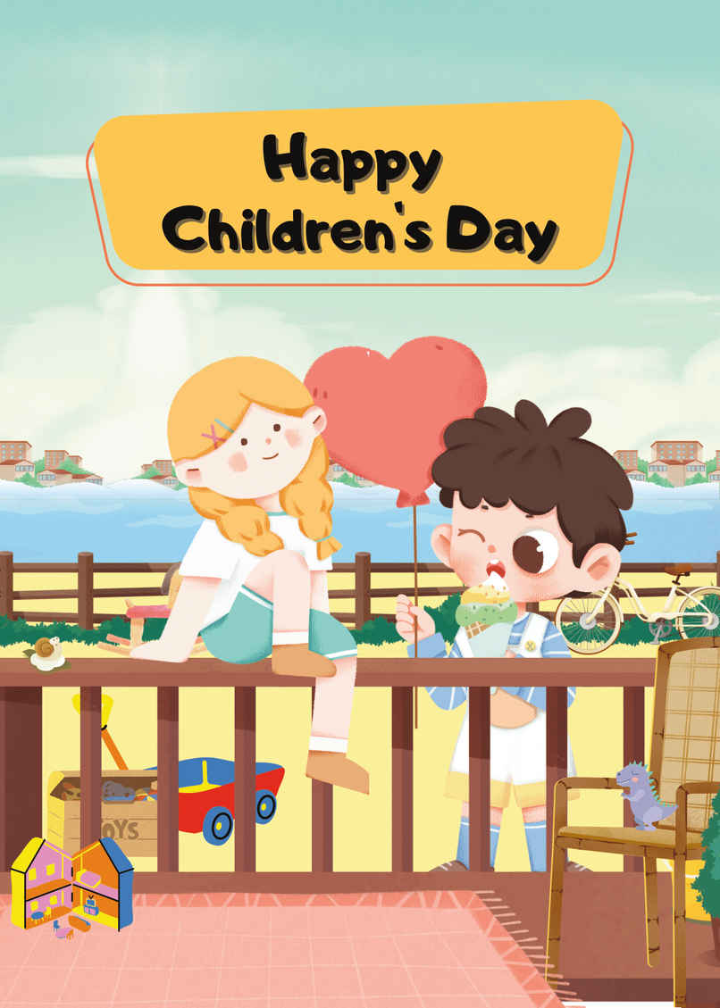 House Of Festivals Children s Day Greeting Card - Design 5