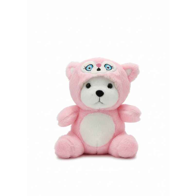 DearJoy Teddy Bear with a Hoodie Cap Pink 35 cm DearJoy Teddy Bear with a Hoodie Cap Pink 35 cm