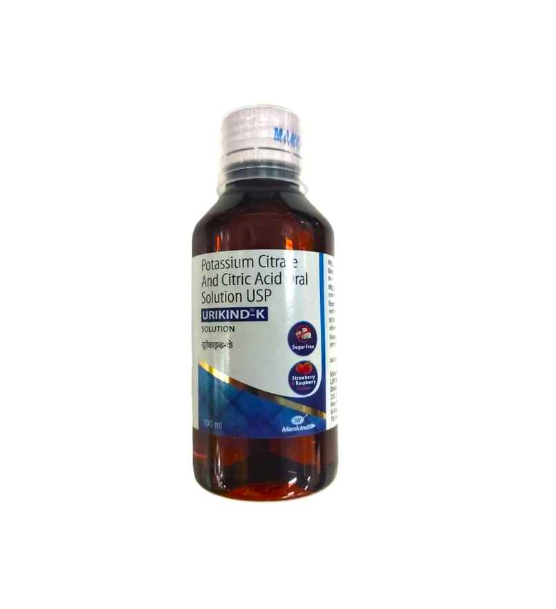 Urikind-K Oral Solution Strawberry & Raspberry Sugar Free