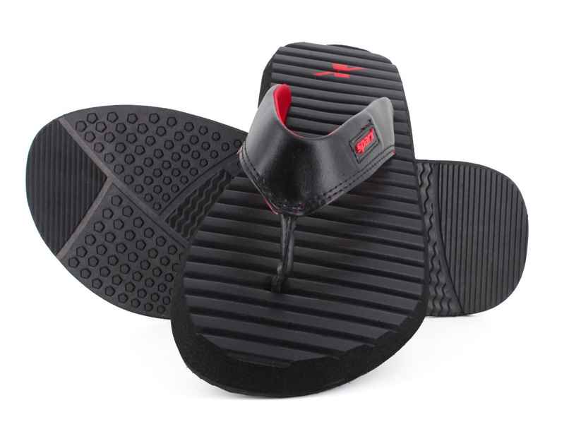 Sparx Slippers SFG-99 Black Red For Men-6UK