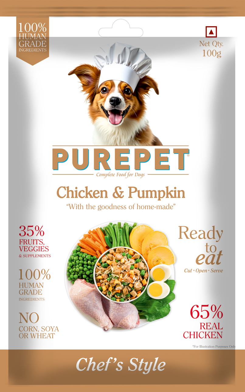 PurePet Chicken and Pumpkin Fresh Dog Food Sample