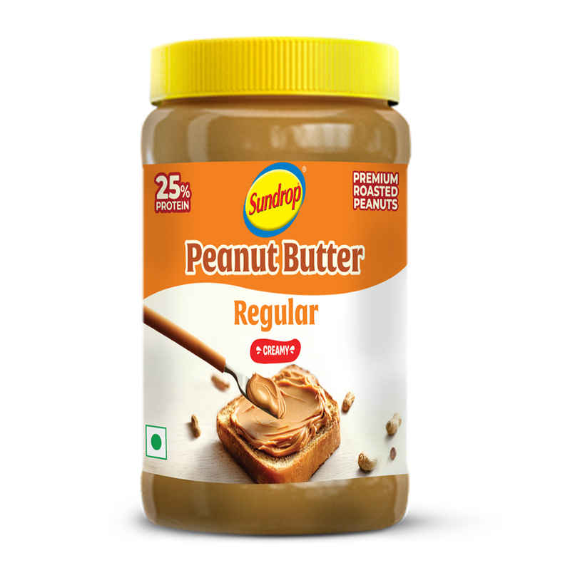 Sundrop Peanut Butter | Creamy | With 25% Protein |Premium Roasted Peanuts | No Preservatives