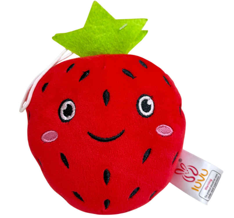 Hamleys LUVU 15cm Strawberry Soft Toy Hamleys LUVU 15cm Strawberry Soft Toy