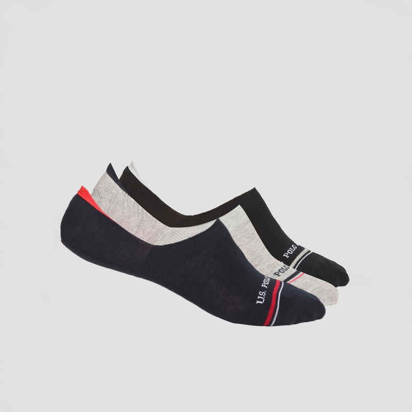 U.S. Polo Assn. | Socks Pack of 3 | ES001 | Light Grey, Black and Navy