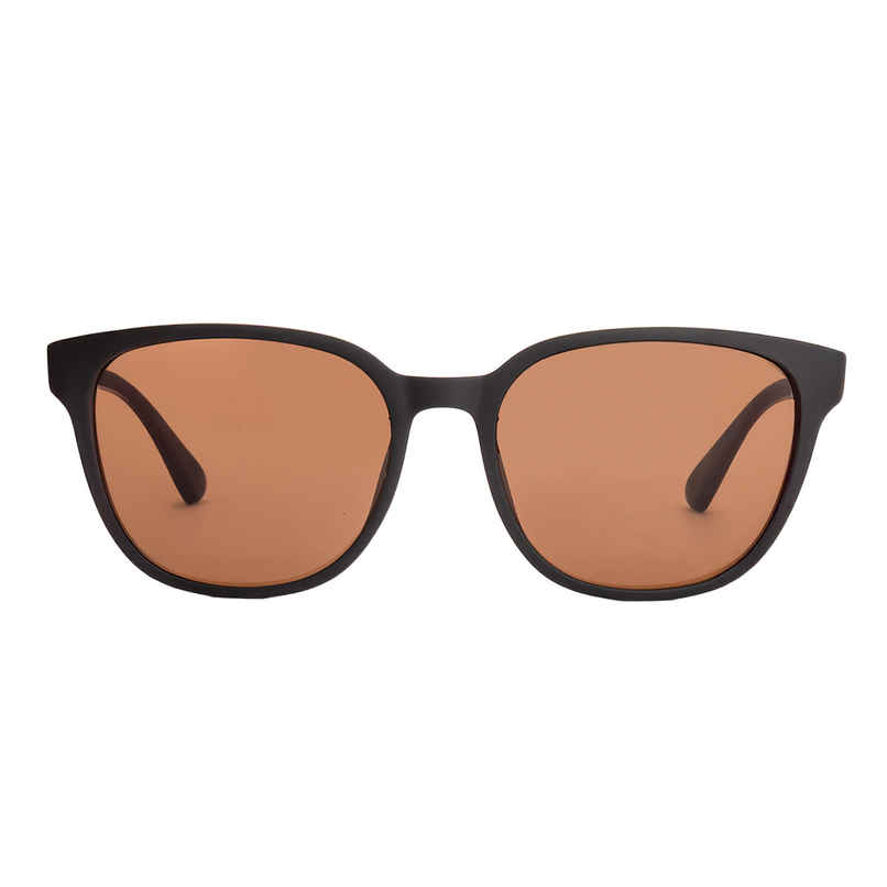 Vincent Chase Unisex Polarized & UV protected Sunglasses | Large | Black & Brown - 140 mm