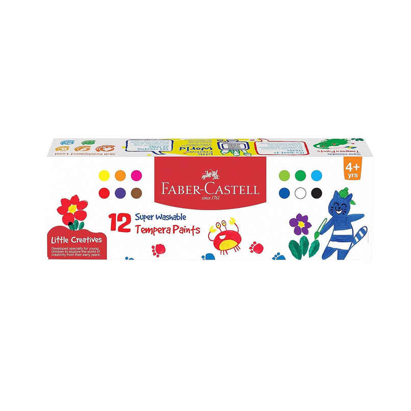 Faber-Castell Little Creatives Tempera Paints Set Of 12