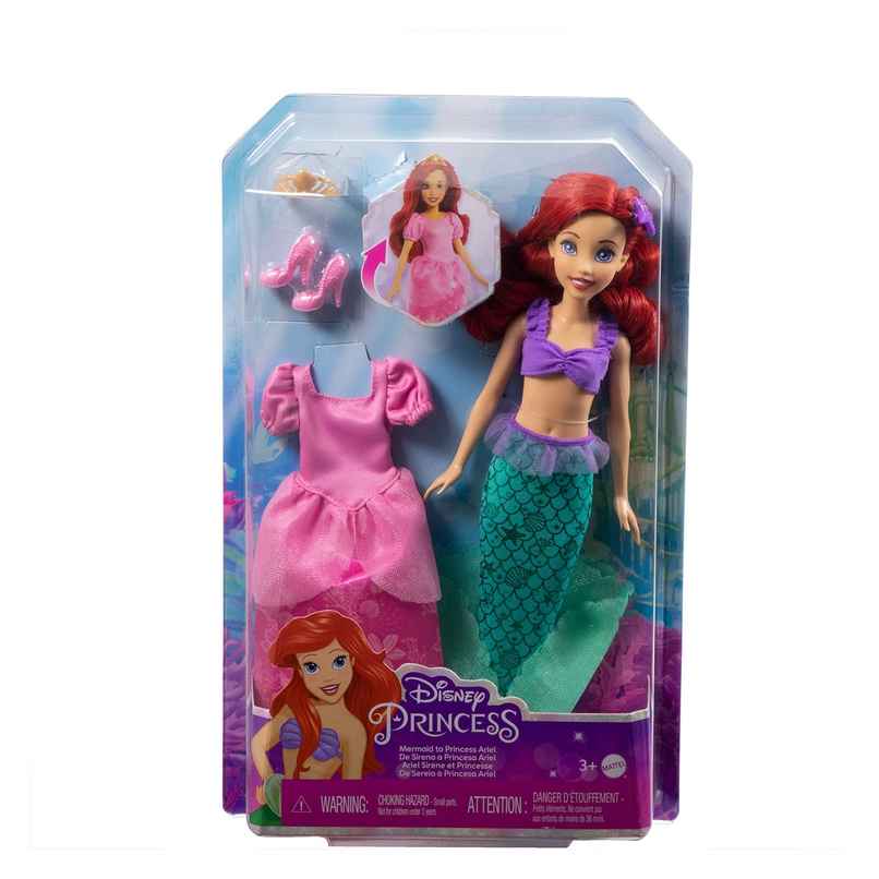 DISNEY MERMAID TO PRINCESS ARIEL, 3Y Plus, Multicolour
