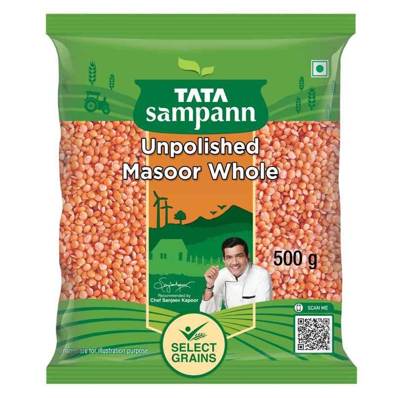 Tata Sampann Unpolished Masoor - Whole