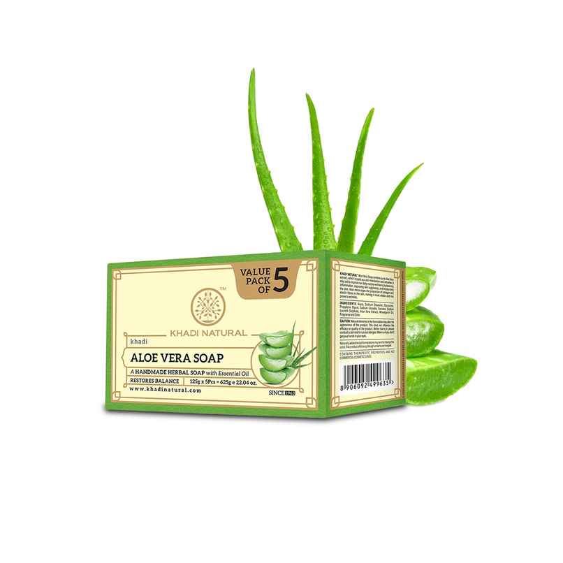Khadi Natural Aloe Vera Soap For Moisturizing Dry Skin