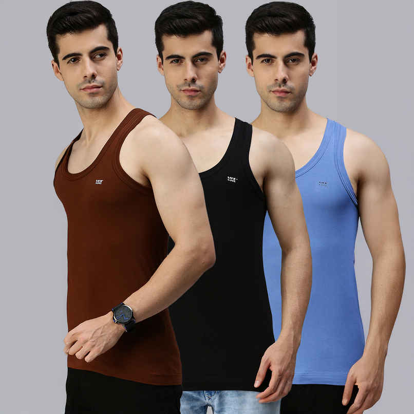 Lux Cozi Men's Colour Cotton Vest | Assorted | 90