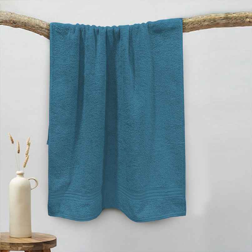 Sassoon Anatolia 100% Cotton Large Bath Towel | Teal | 70 x 140 cm