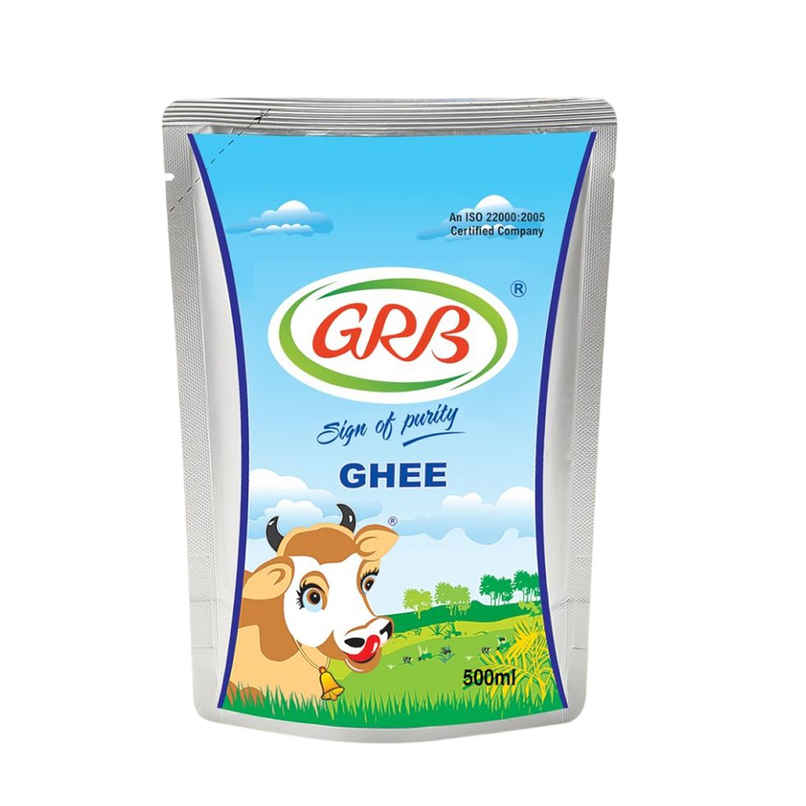 GRB Cow Ghee | Standee Pouch