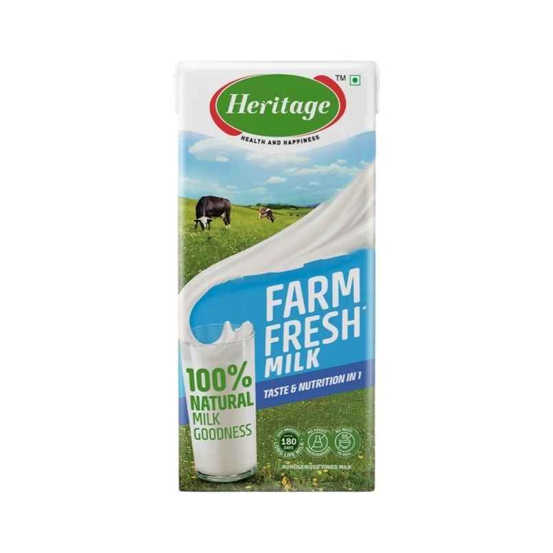 Heritage Farm Fresh Toned Tetra pack Milk