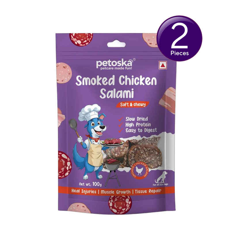 Petoska Dog Treats Smoked Chicken Salami Combo