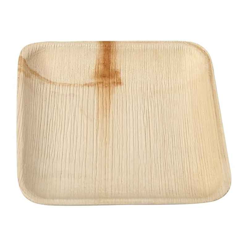 Square Areca Plate | 8 inch | Disposable and Handy | Naturepac