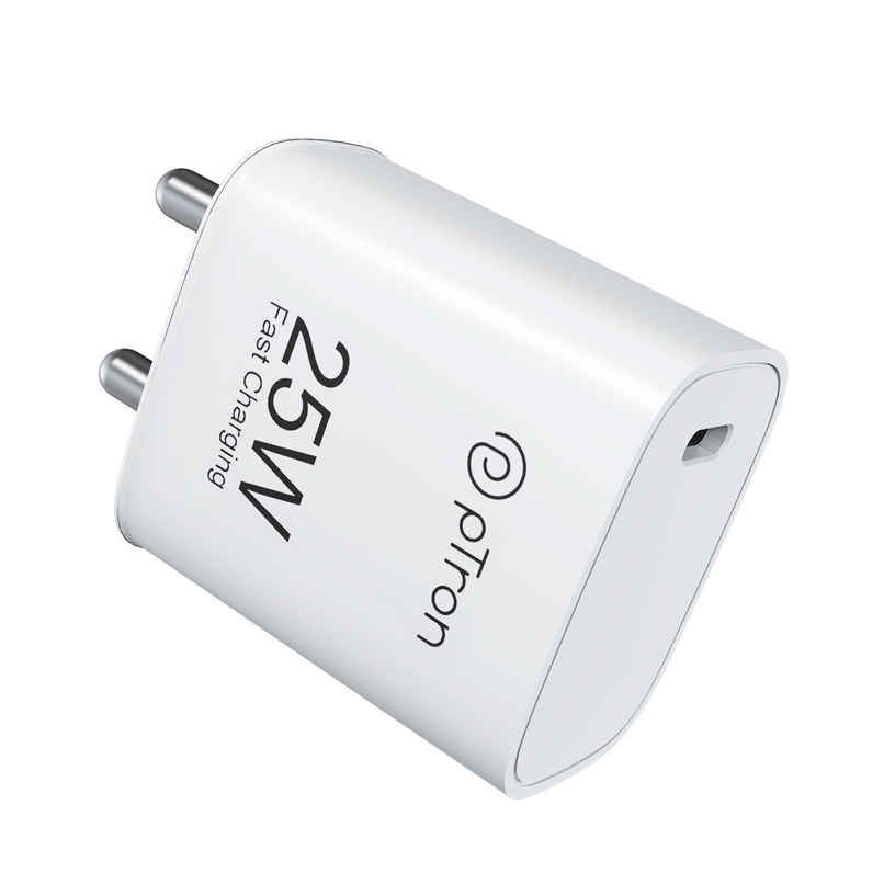 pTron - Samsung Charger Volta FC19 25W | Type-C | For S20 FE-S20+-S21-S21+-S21 FE-S21 Ultra - White